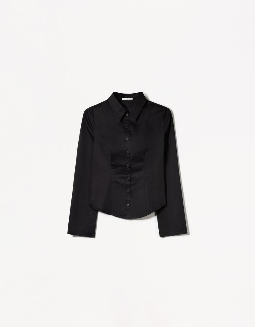 BLUSE MIT WEITEN ÄRMELN