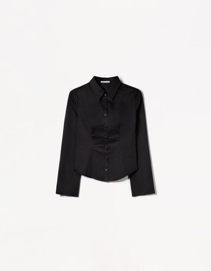 BLUSE MIT WEITEN ÄRMELN