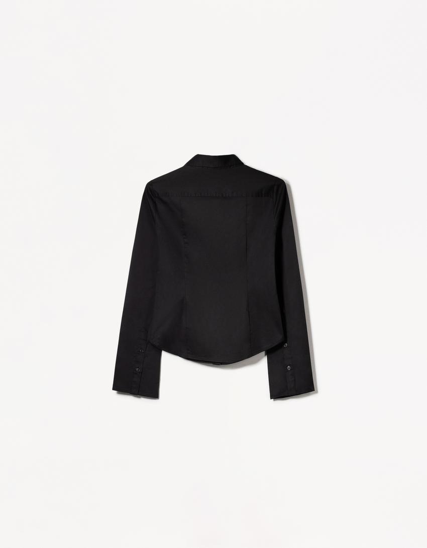 BLUSE MIT WEITEN ÄRMELN