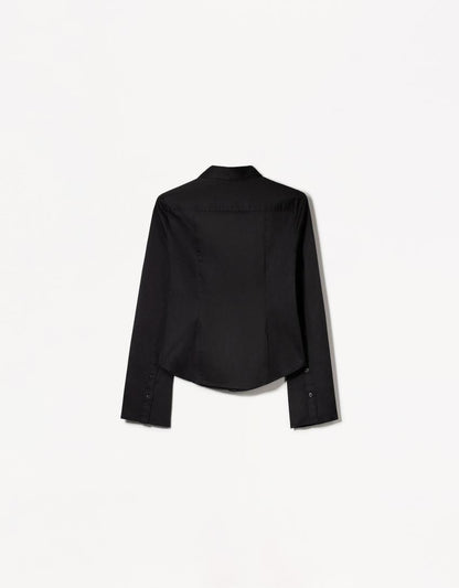 BLUSE MIT WEITEN ÄRMELN
