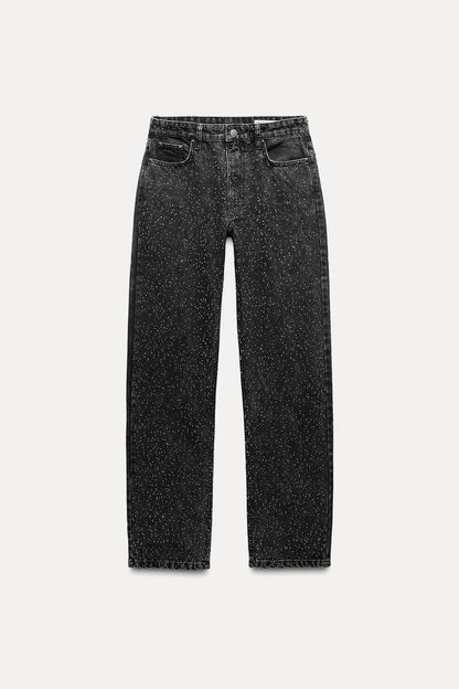 Glitzernde Jeans