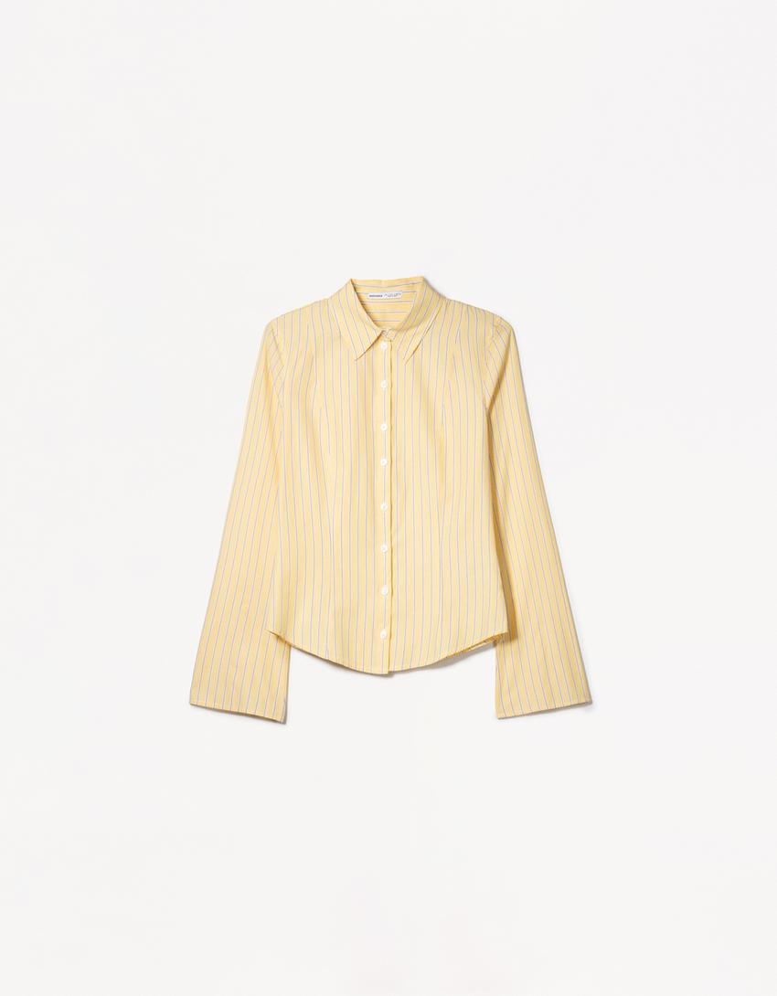 BLUSE MIT WEITEN ÄRMELN
