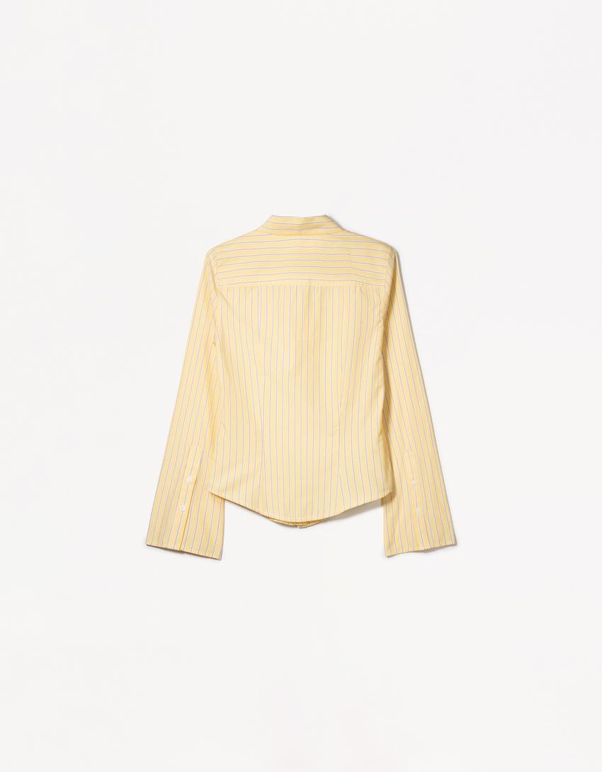 BLUSE MIT WEITEN ÄRMELN
