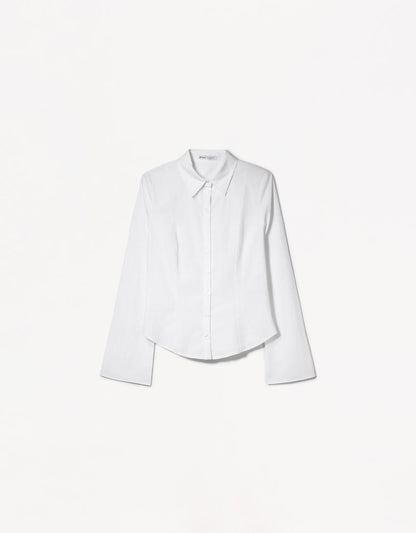 BLUSE MIT WEITEN ÄRMELN