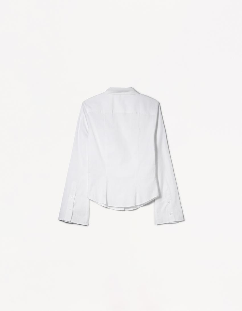 BLUSE MIT WEITEN ÄRMELN