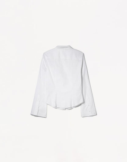 BLUSE MIT WEITEN ÄRMELN