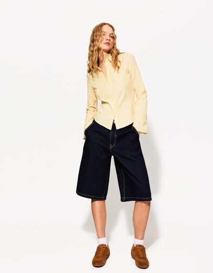 BLUSE MIT WEITEN ÄRMELN