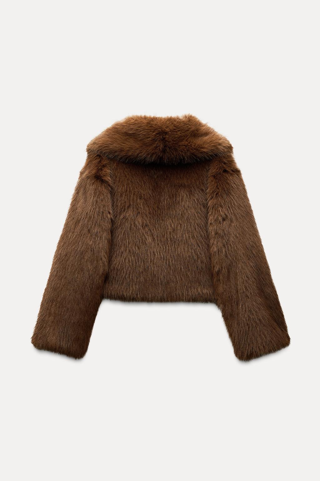 Kurze Jacke aus Kunstpelz