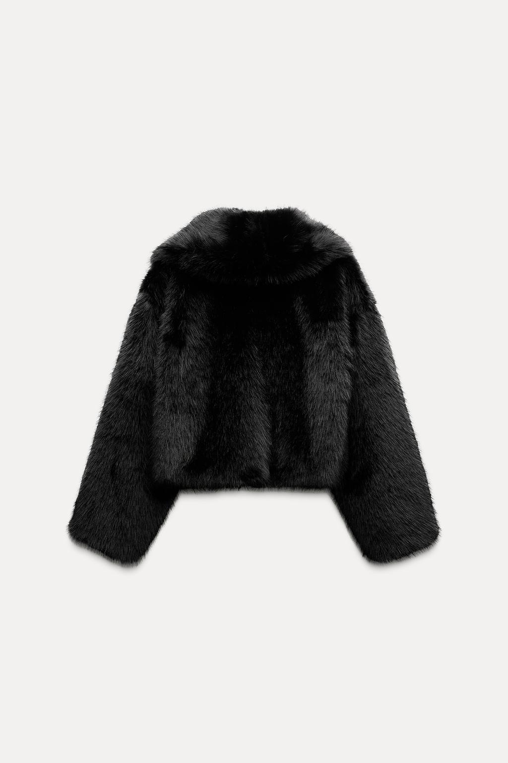 Kurze Jacke aus Kunstpelz