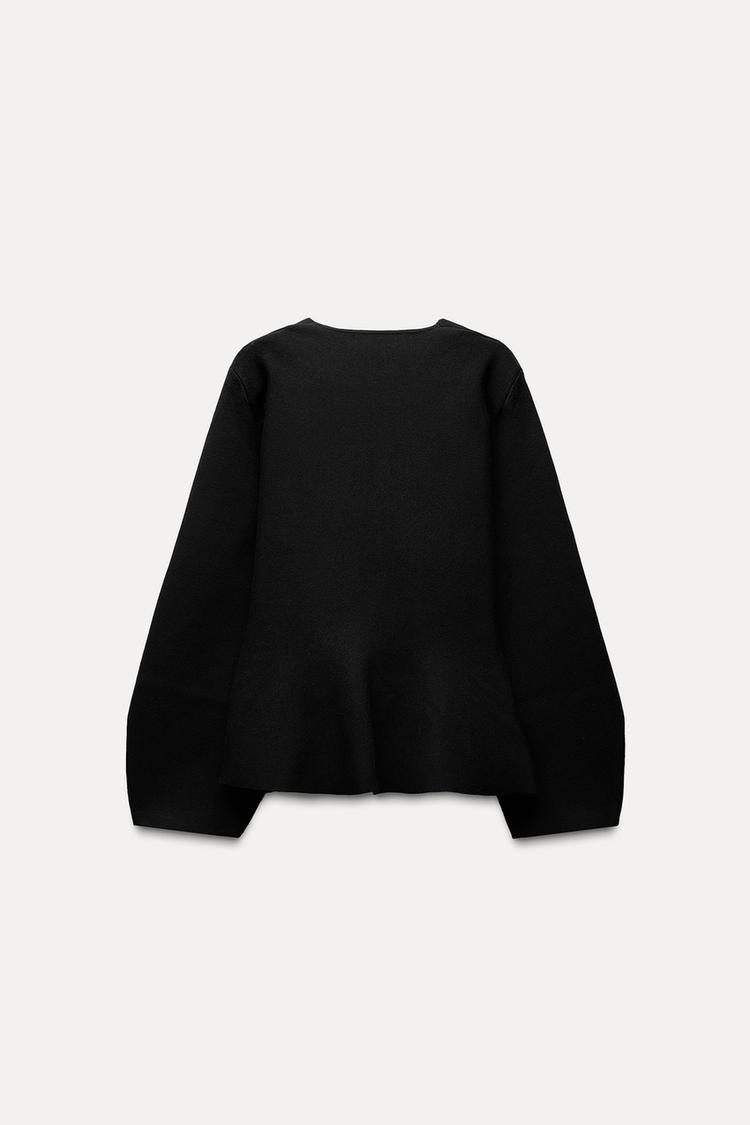 BLAZER MIT GÜRTEL UND SCHULTERPOLSTER