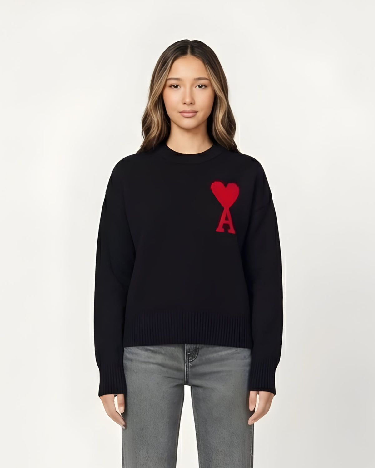AMI - PULLOVER MIT HERZEN