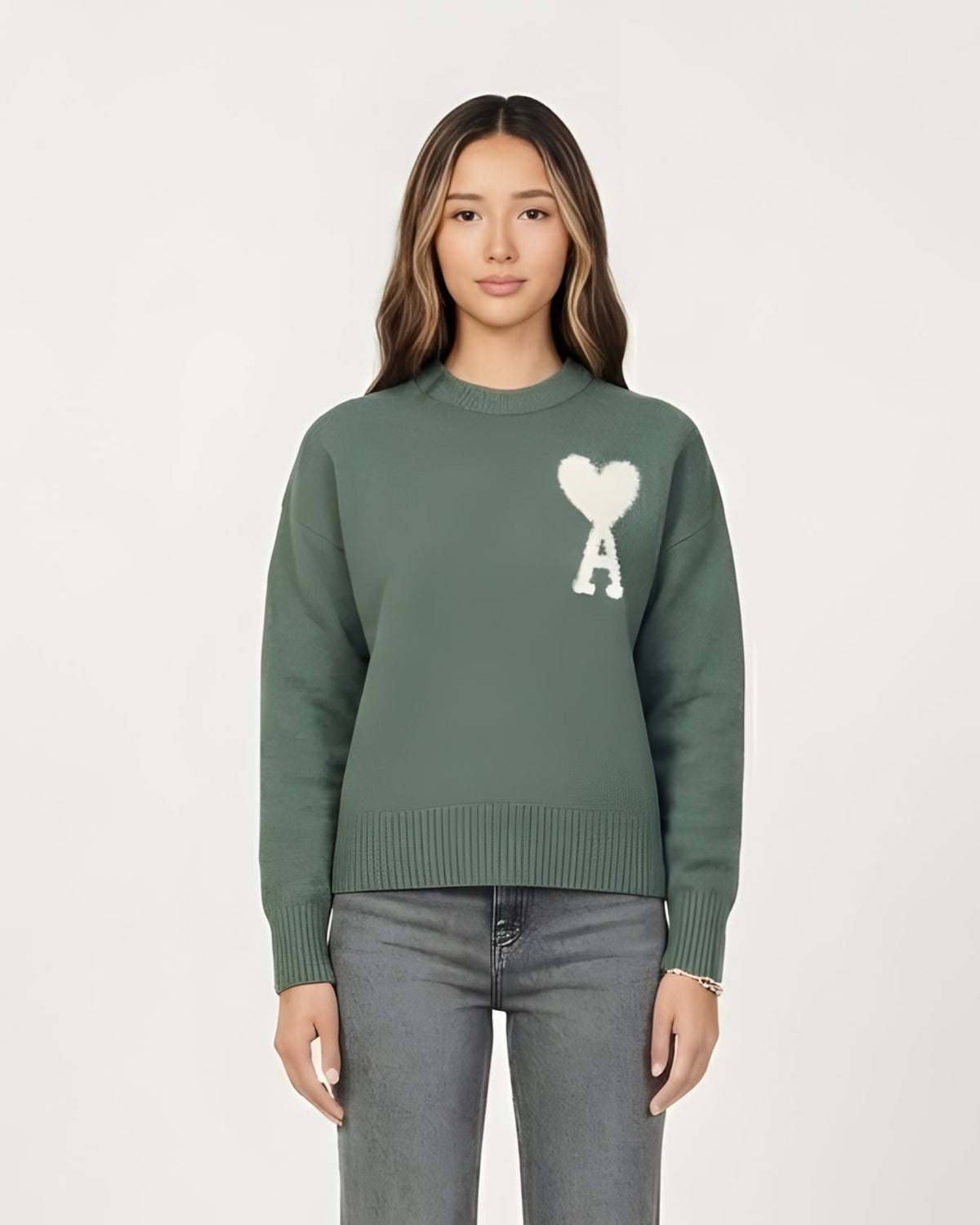 AMI - PULLOVER MIT HERZEN