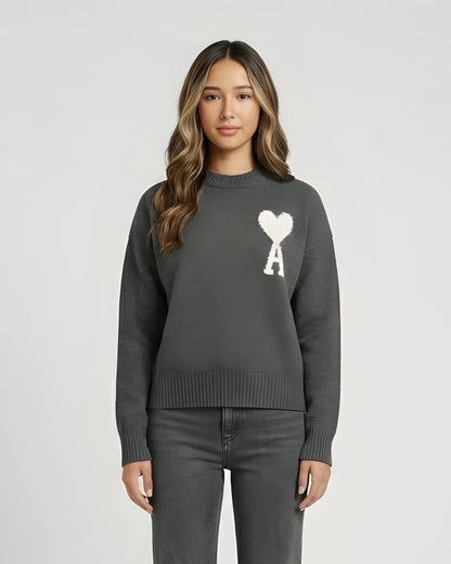 AMI - PULLOVER MIT HERZEN