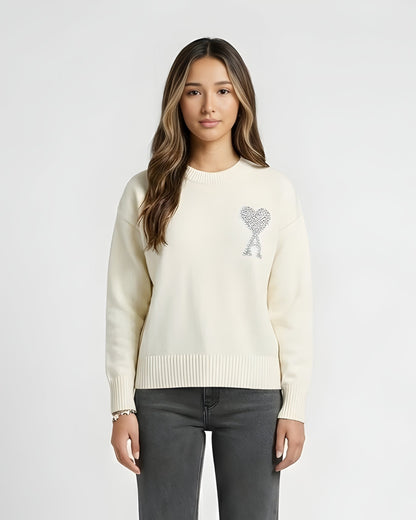 AMI - PULLOVER MIT HERZEN