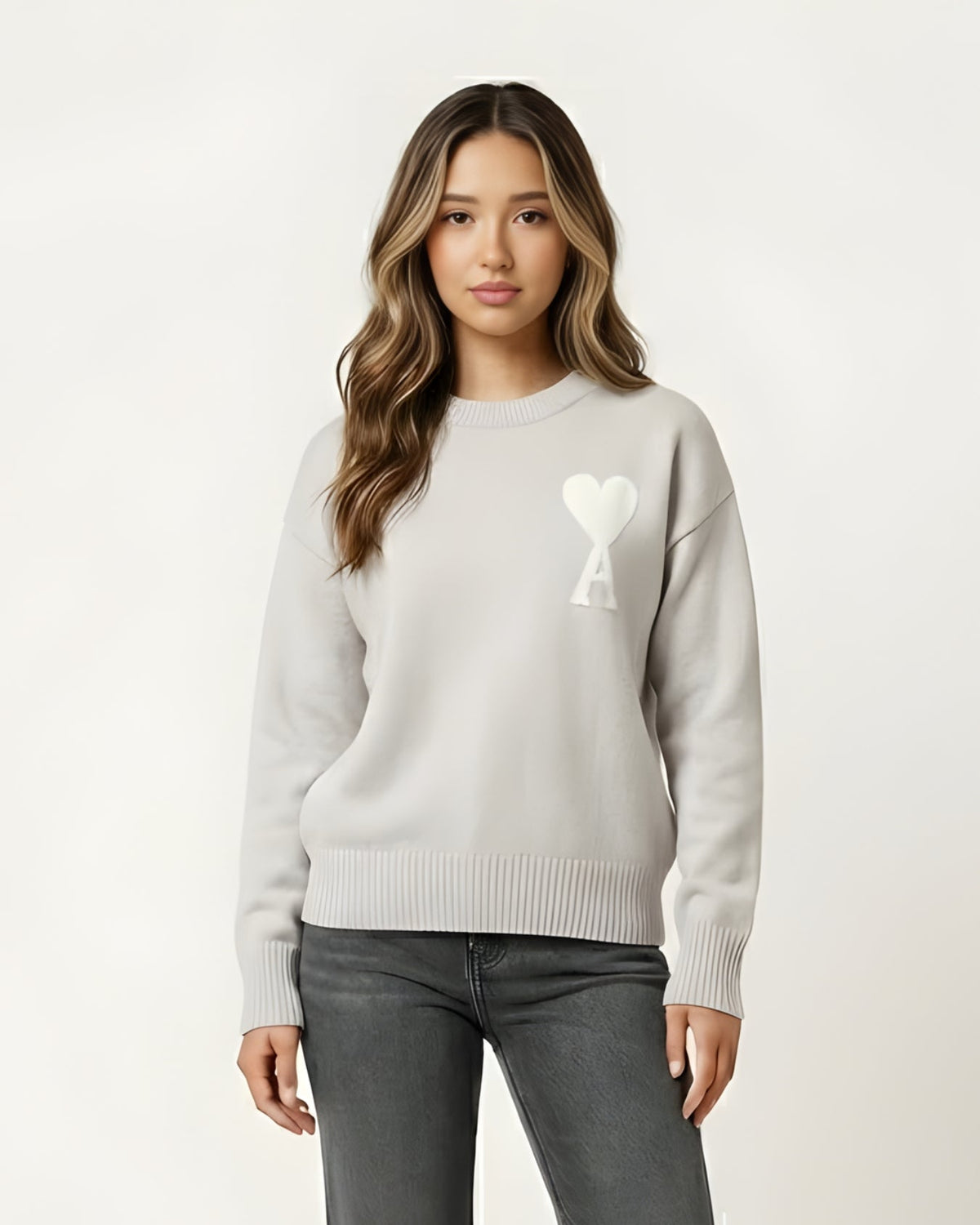 AMI - PULLOVER MIT HERZEN