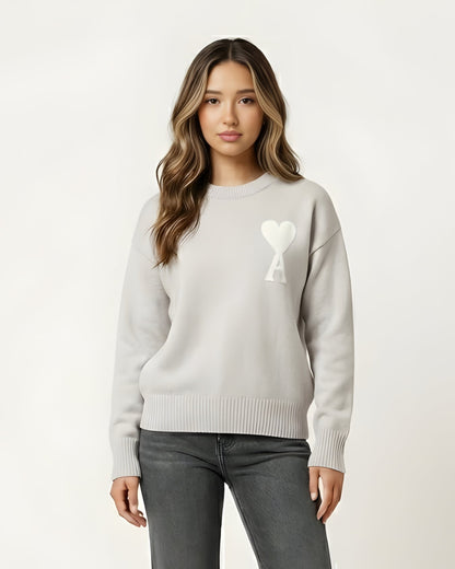 AMI - PULLOVER MIT HERZEN