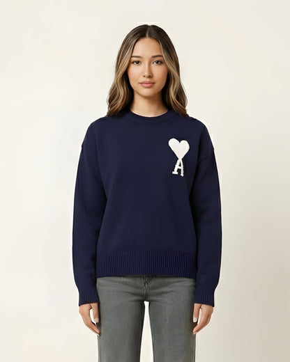 AMI - PULLOVER MIT HERZEN