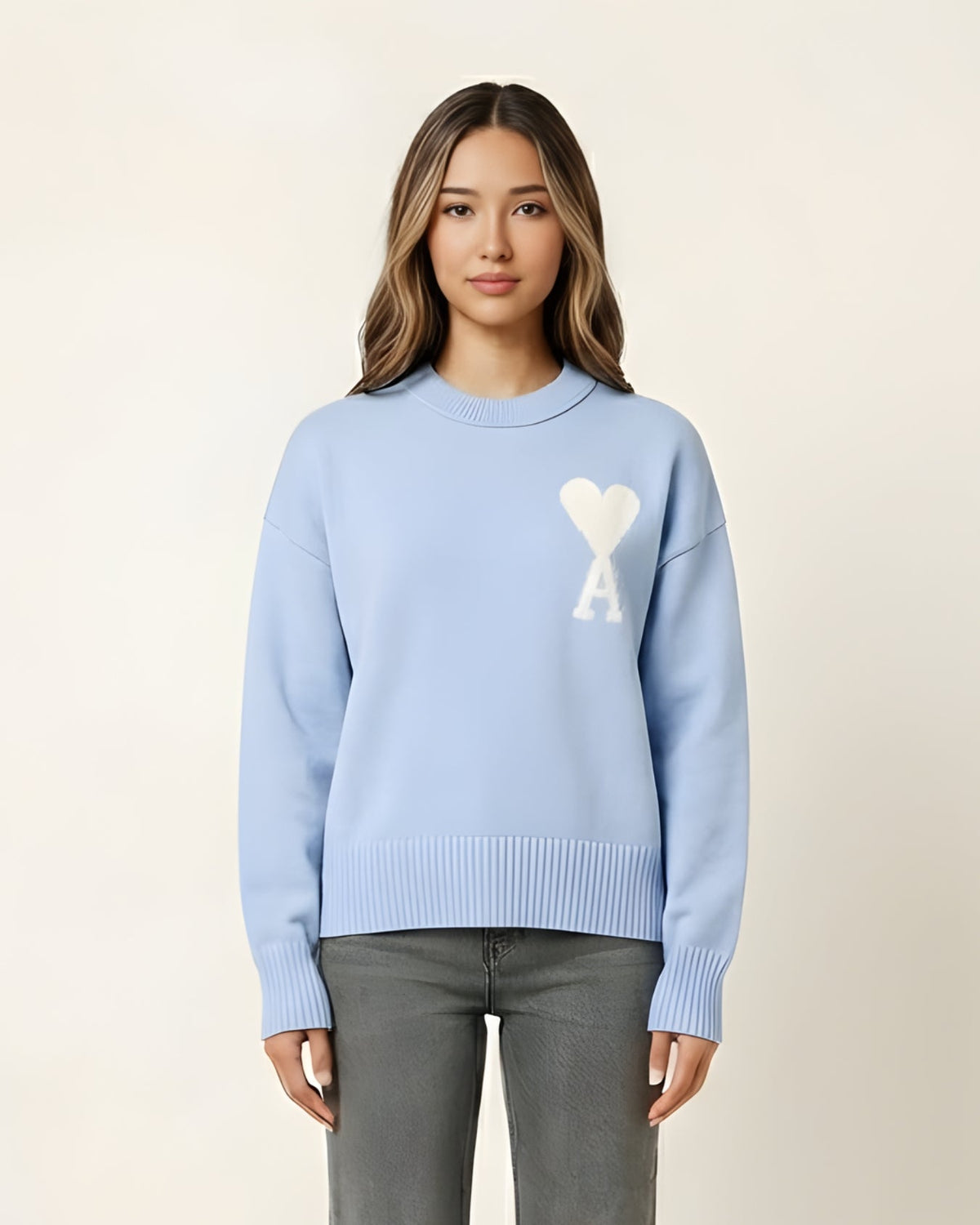 AMI - PULLOVER MIT HERZEN