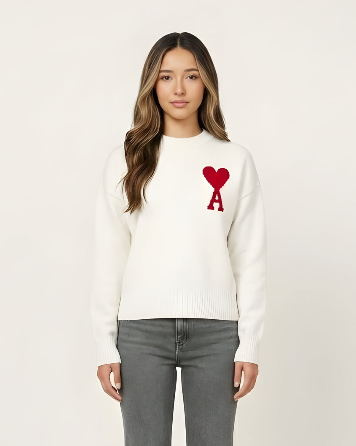 AMI - PULLOVER MIT HERZEN