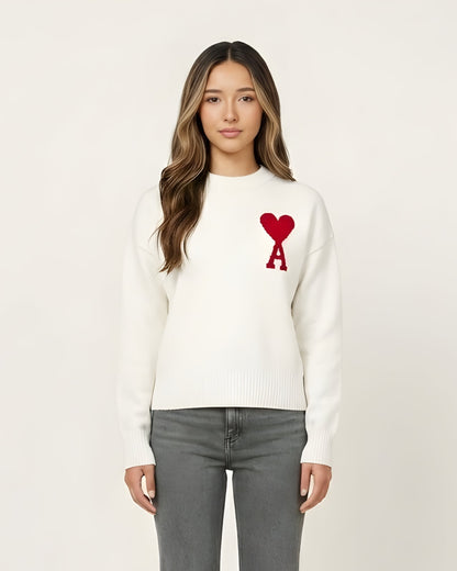 AMI - PULLOVER MIT HERZEN