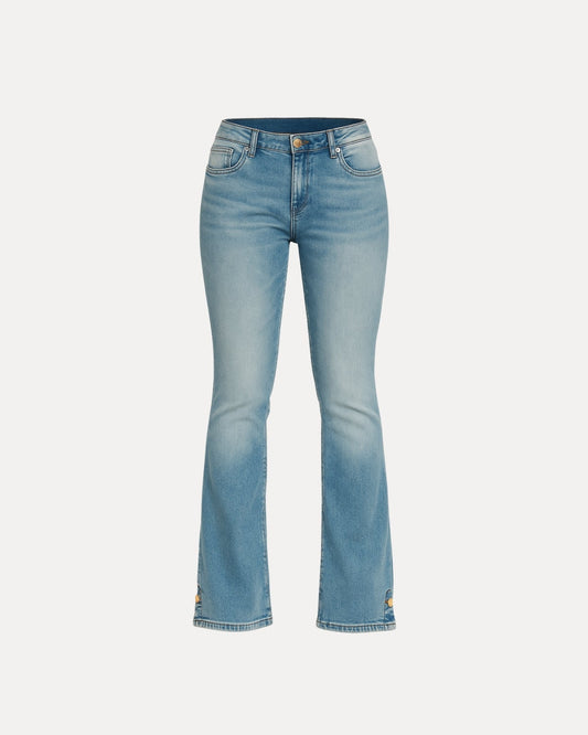 Zerrissene Straight Leg-Jeans