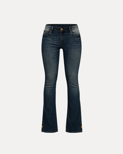 Zerrissene Straight Leg-Jeans