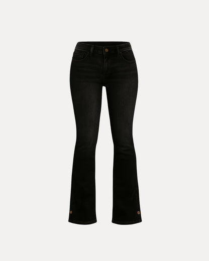 Zerrissene Straight Leg-Jeans