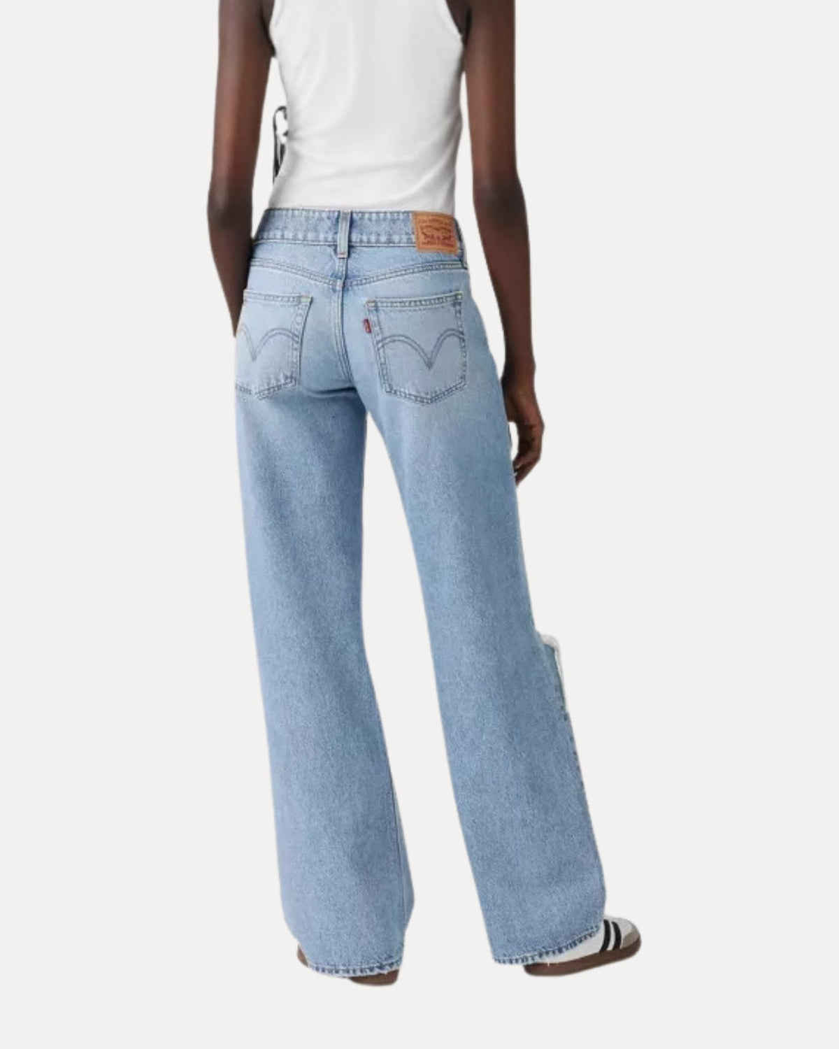 Zerrissene Straight Leg-Jeans