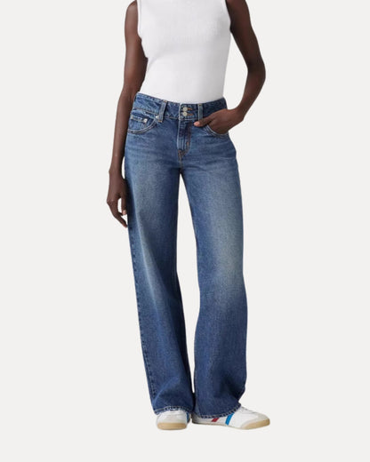 Zerrissene Straight Leg-Jeans