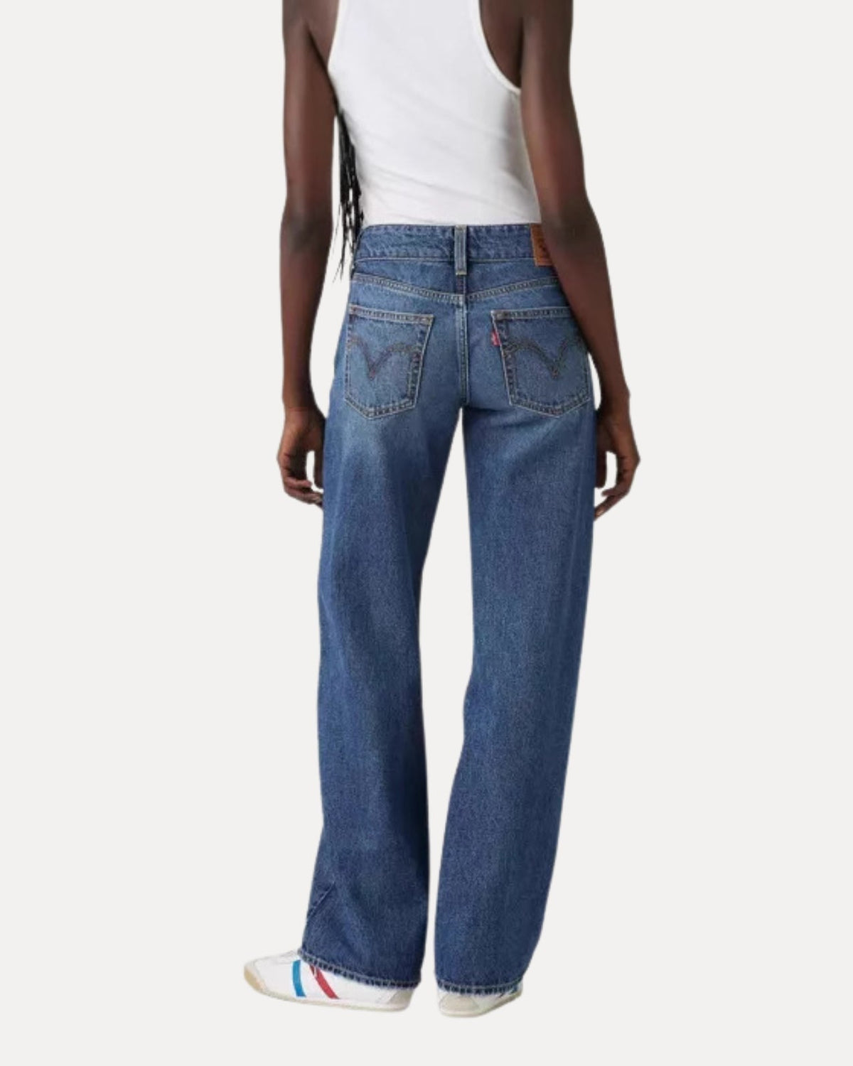 Zerrissene Straight Leg-Jeans