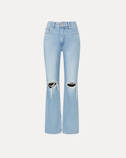 Zerrissene Straight Leg-Jeans
