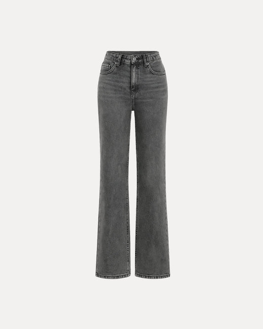 Zerrissene Straight Leg-Jeans