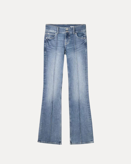 Zerrissene Straight Leg-Jeans