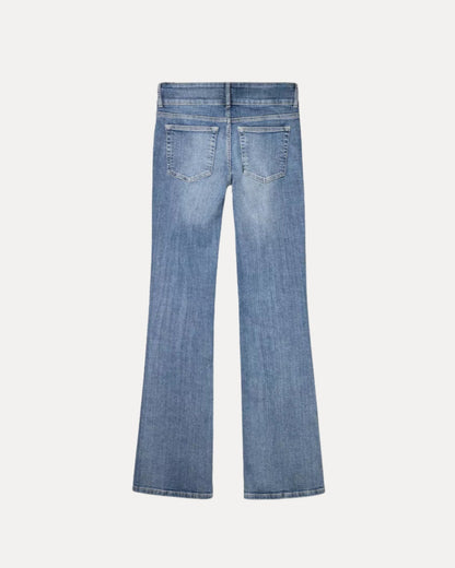 Zerrissene Straight Leg-Jeans