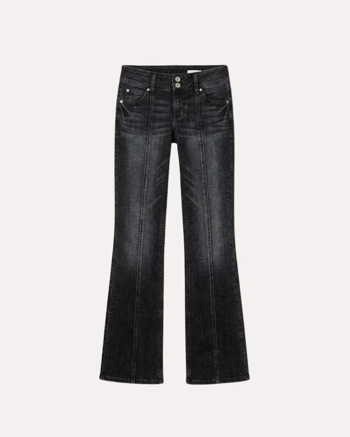 Zerrissene Straight Leg-Jeans