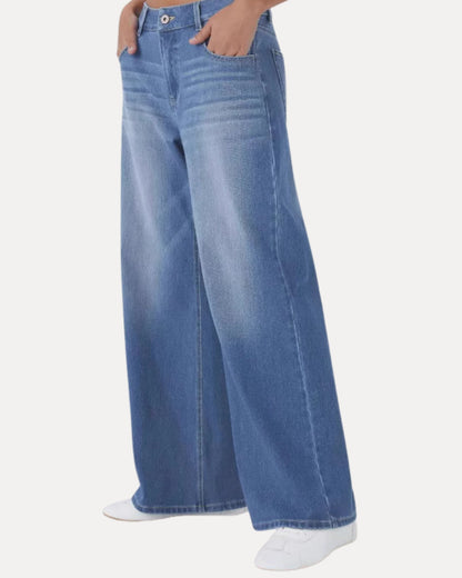 Zerrissene Straight Leg-Jeans