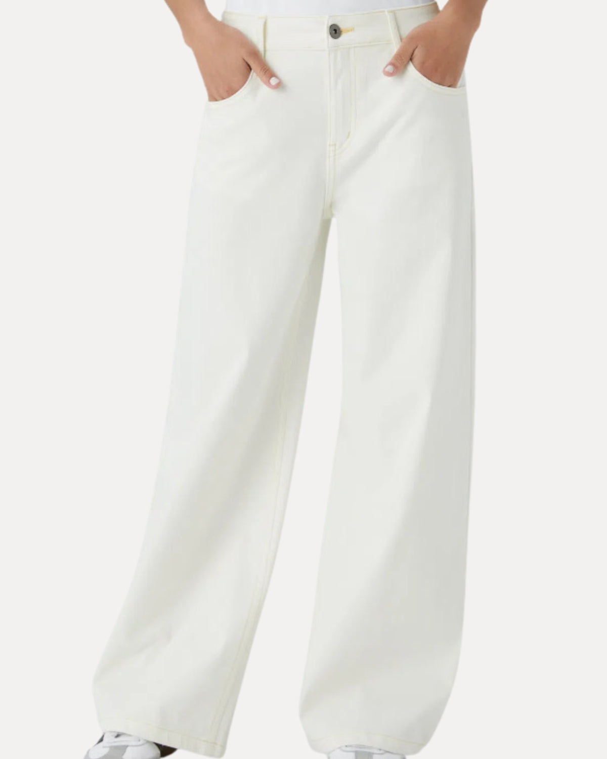 Zerrissene Straight Leg-Jeans
