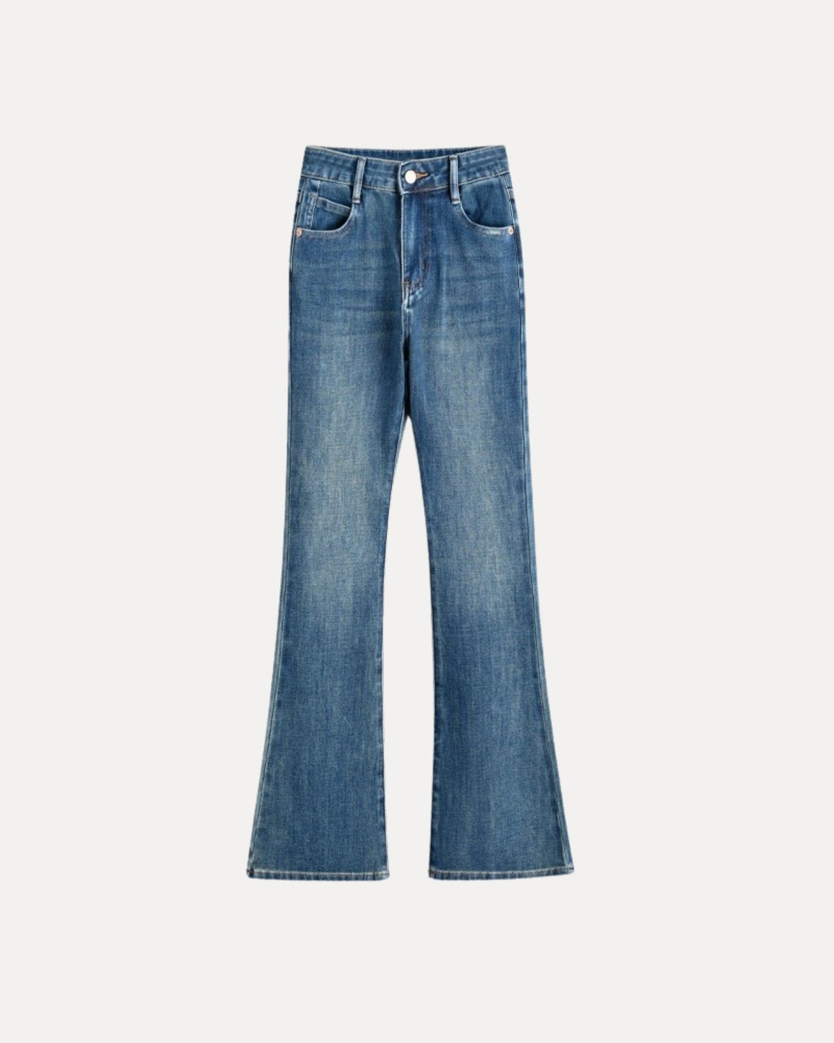Zerrissene Straight Leg-Jeans