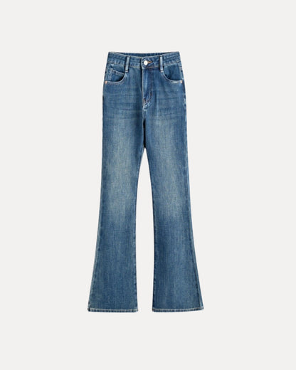 Zerrissene Straight Leg-Jeans