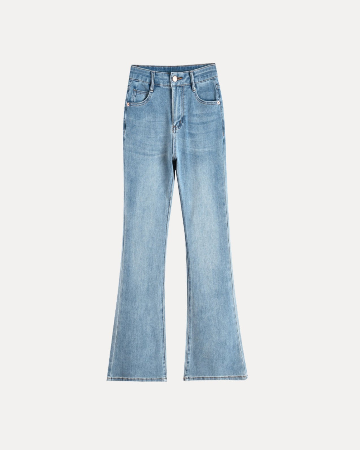 Zerrissene Straight Leg-Jeans