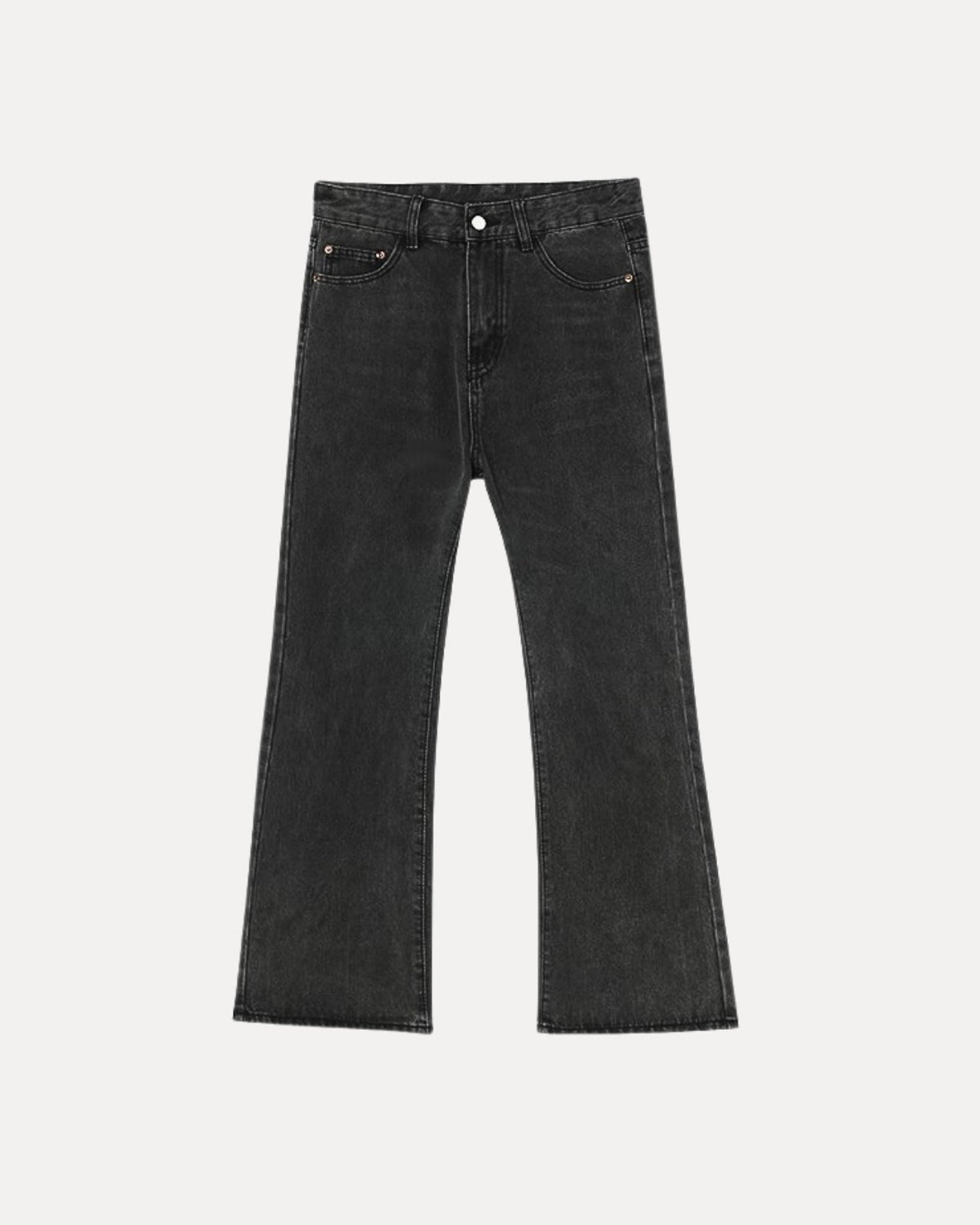 Zerrissene Straight Leg-Jeans