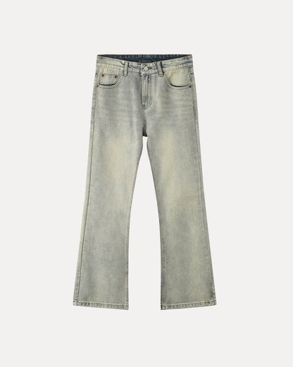 Zerrissene Straight Leg-Jeans