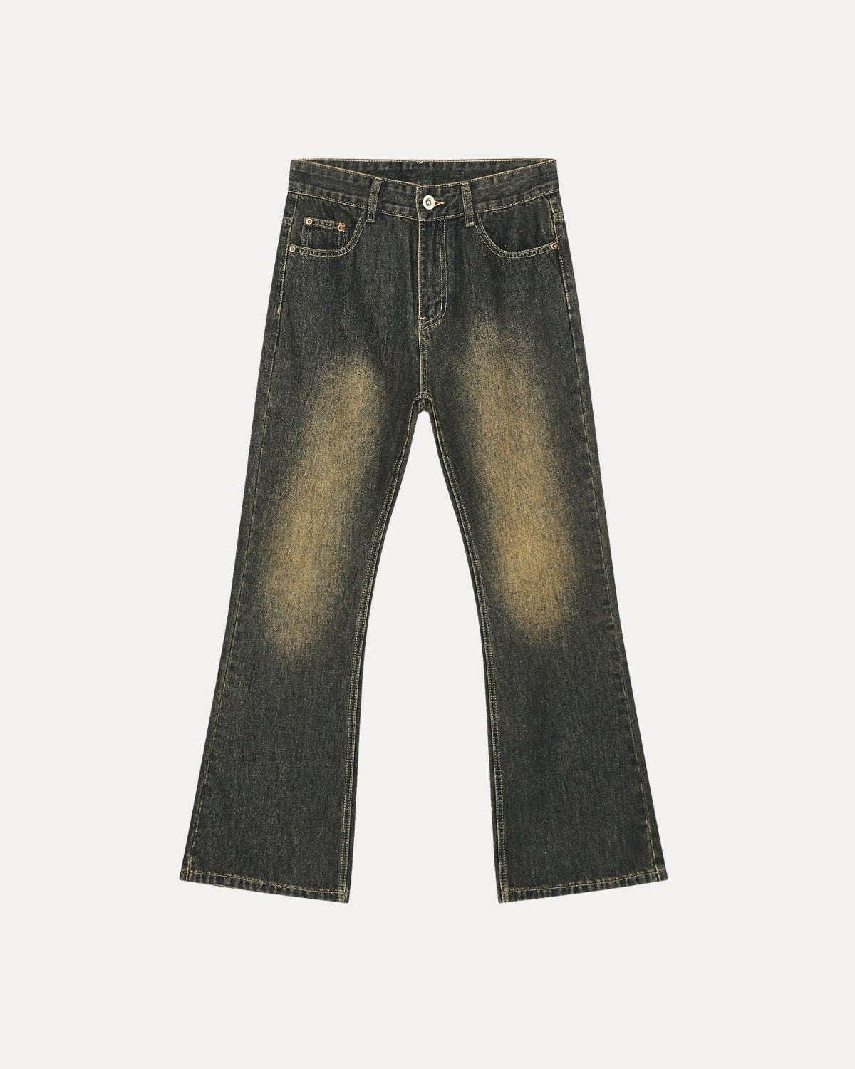 Zerrissene Straight Leg-Jeans