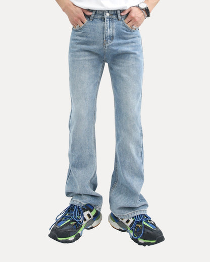 Zerrissene Straight Leg-Jeans