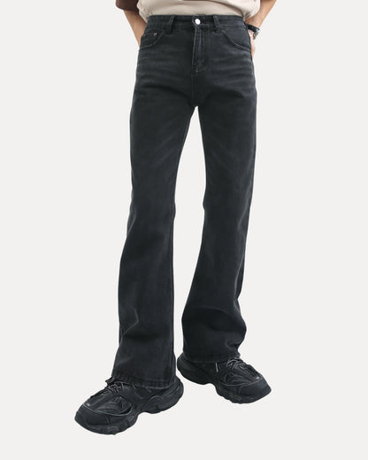 Zerrissene Straight Leg-Jeans