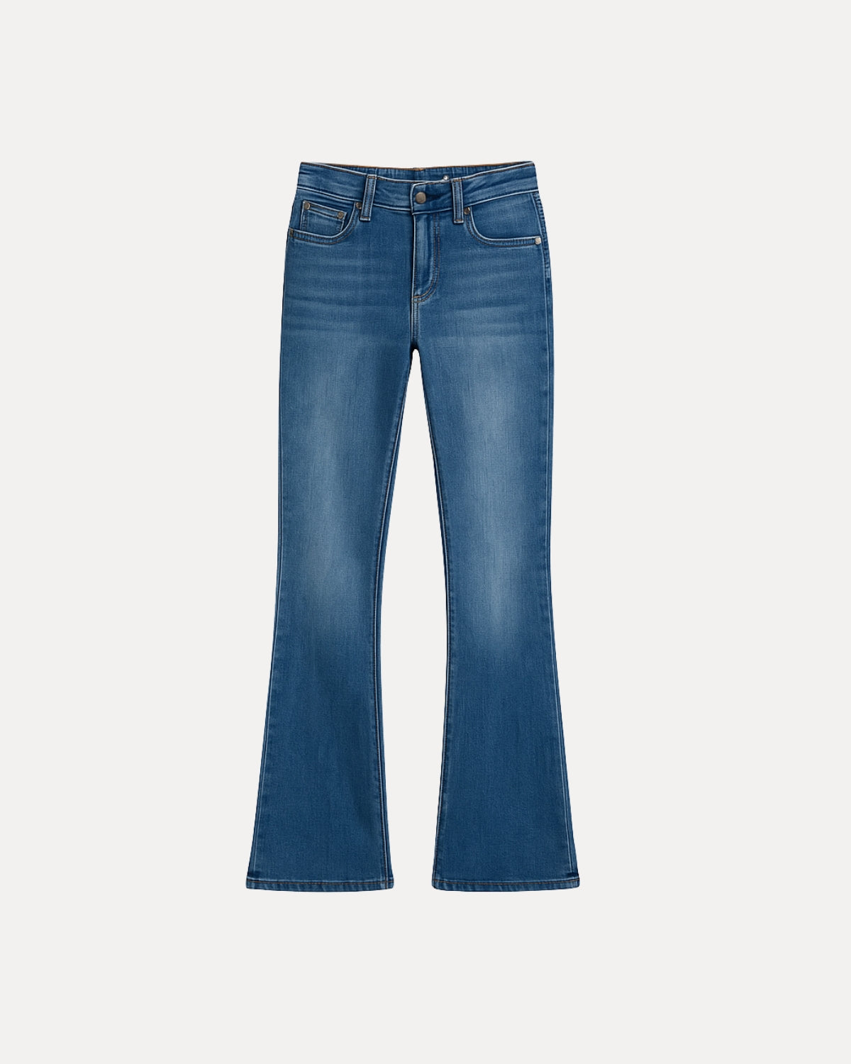 Zerrissene Straight Leg-Jeans