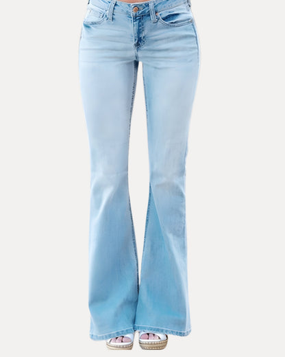 Zerrissene Straight Leg-Jeans