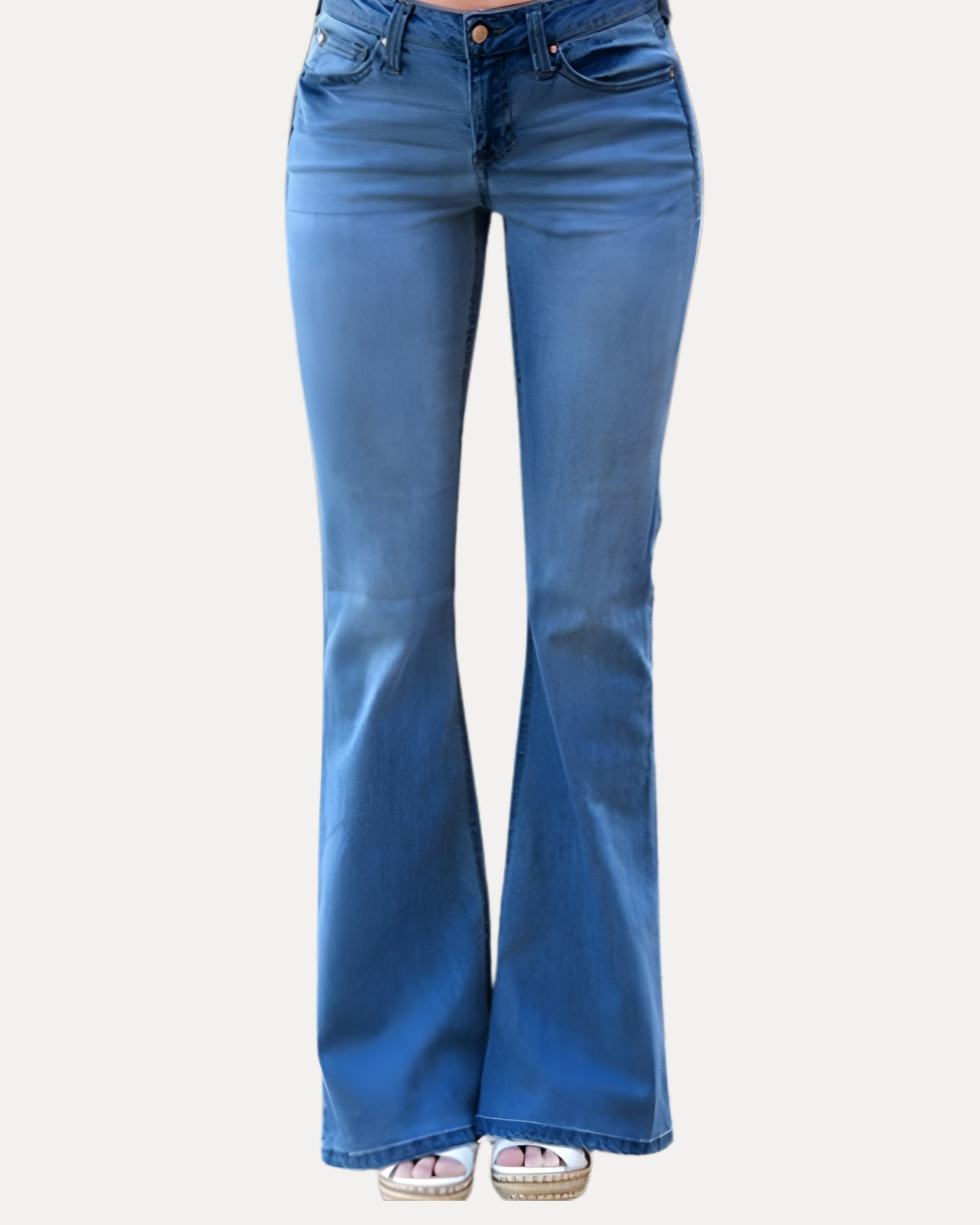 Zerrissene Straight Leg-Jeans