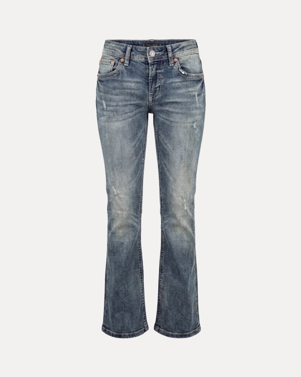 Zerrissene Straight Leg-Jeans
