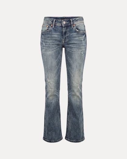 Zerrissene Straight Leg-Jeans
